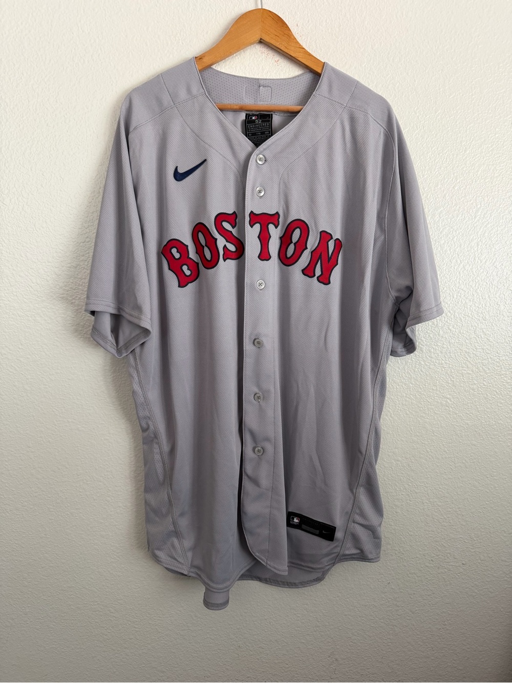 Nike Boston Red Sox MLB Away Baseball Elite Jersey Made In USA Ortiz Size 52 2XL